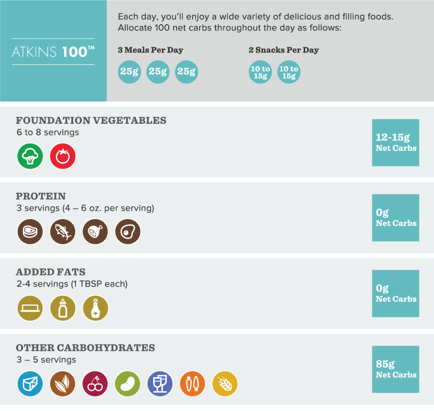 Atkins 100 Solution Book Infographic