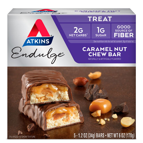 Handvest Ruilhandel snel Caramel Nut Chew Bar | Atkins