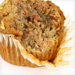 carrot-nut muffins