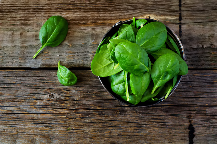 spinach in a bowl