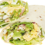 Image of bacon-egg salad flatout wrap